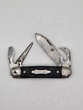 Vintage Kamp King Pocket Knife Multi Tool Black picture