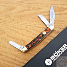 Boker Stockman Pocket Knife Carbon Steel Blades Synthetic/Nickel Silver Handle picture