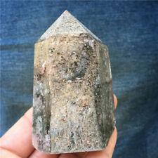 0.37LB RareNatural Ghost quartz crystal obelisk wand point Healing TA1277--0 picture