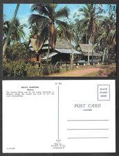 Old Singapore/Malaysia Postcard - Malay Kampong, Malacca - Houses picture