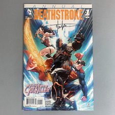 Deathstroke Annual #1 DC 2015 Tyler Kirkham Signed picture