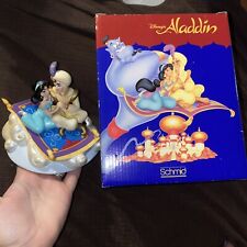 Schmid Disney Aladdin & Jasmine Music Box Magic Carpet 1993 “A Whole New World” picture