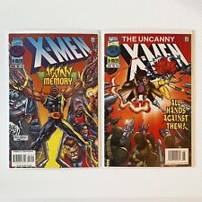 🔑 X-Men #52 & Uncanny X-Men #333 Marvel 1996 1st Cameo & App Bastion VF picture