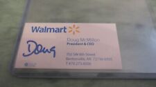 Doug McMillon Autographed Signed Official Business Card Walmart President & CEO picture