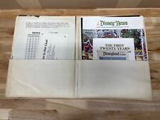 VTG 1975 Disneyland Cast Member Employee Paperwork Guides Brochure Disney Lot picture