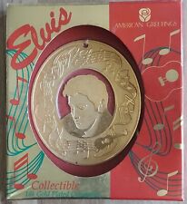 ELVIS PRESLEY 1995 18K GOLD PLATED CHRISTMAS ORNAMENT AMERICAN GREETINGS  picture