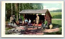 Open Camp in the Adirondacks. 1908 New York Vintage Postcard. picture