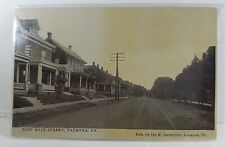 East Main St. Palmyra PA Postcard 1910 Trolleys Street Cars Used picture