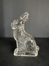 Vintage Jeanette PA  Glass Rabbit Candy Holder 6” Excellent Condition. picture