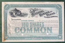 JOHN D. ROCKEFELLER SR Quill Ink Signed - K-T R&R Stock Certificate 9/21/1891 picture