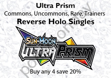 Ultra Prism Reverse Holo Singles Sun & Moon Vintage Pokemon Cards TCG Near Mint picture