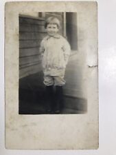 Vintage 1910 Young Boy RPPC Postcard picture