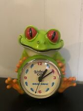 1998 Rainforest Cafe Tree Frog Clock Cha Cha Tested And Working Rare VTG picture
