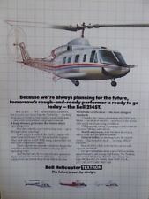 3/1986 PUB BELL HELICOPTER TEXTRON HELICOPTER BELL 214ST ORIGINAL AD picture