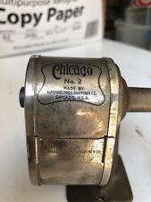 Antique Chicago Automatic Pencil Sharpener Co. No 2 USA in great condition picture