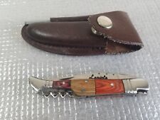 Used Laguiole Arbalete G David  folding knife w Case picture