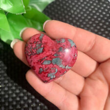 26g Small Peach Blossom Jade Heart Love Stone Quartz Crystal Specimen picture