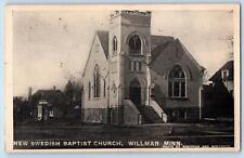 1910 New Swedish Baptist Church Building Dirt Road Willmar Minnesota MN Postcard picture