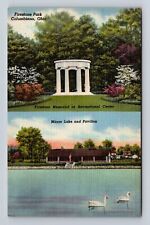 Columbiana OH-Ohio, Firestone Park, Antique, Vintage Souvenir Postcard picture