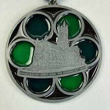 Cathedral of Saint John New York Colored Glass Medallion Volkssport Walk 1989 picture