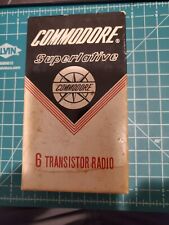 Vintage Commodore Superlative 6 Model TW-60 Transistor Radio in Original Box picture
