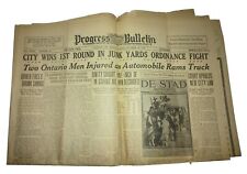 Progress Bulletin Pomona CA October 10, 1930 L.A. MEXICAN *Scarce Newspaper picture