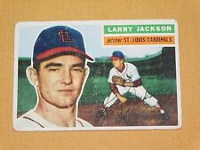 VINTAGE OLD 1950S BASEBALL 1956 TOPPS CARD LARRY JACKSON ST LOUIS CARDINALS picture
