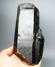 2.34lb Natural Rare Beautiful Black QUARTZ Crystal Cluster Mineral Specimen picture