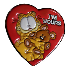 Garfield I'm Yours Heart Enamel Pin Lapel Purse Hat Pinback Cartoon Cat New picture