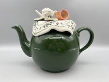 Vintage Portmeirion Green Botanical Gardening Picnic Teapot England picture