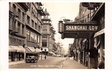 J45/ San Francisco California Postcard RPPC c1930s Chinatown Shanghai Low 136 picture