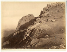 USA, Pike's Peak W.H. Jackson Vintage Print, Albumin Print 20x25   picture
