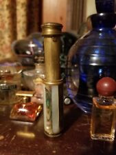 Antique French Portable Perfume Atomizer Brass Mother Of Pearl picture