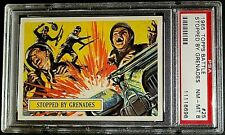 1965 TOPPS BATTLE CARD # 25 ~ STOPPED BY GRENADES ~ GRADED PSA 8 NM-MT picture