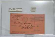 VTG 1912 POST OFF. RETURN REC. St. Paul, MINN to Lewistown MT. 