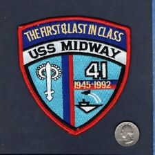 CV-41 CVA-41 USS MIDWAY 1945 1992 US Navy Aircraft Carrier Ship Squadron Patch picture
