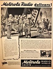 1943 Motorola Radio Galvin Australians in New Guinea WWII Vintage Print Ad picture