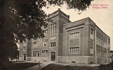 Vintage Postcard 1915 Osage High School Building Osage Iowa IA picture