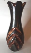 Wooden Bud Vase Hand Carved Jamaica picture
