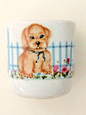 Vintage Puppy Dog Taper Candle Holder Made In West Germany by Funny Design picture