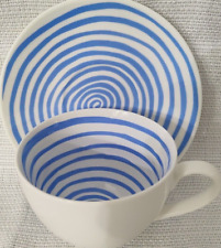 Rare Louise Bourgeois Cup & Saucer for MOMA Blue & White Swirl 2017 EUC picture
