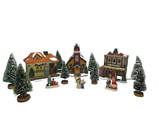 Winter Valley Cottages 15 Piece Set Bakery Church and Station picture