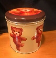 1983 Bristol Ware Vintage Tin My Favorite Things Teddy Bear picture