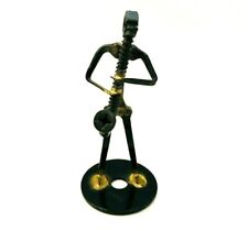 Steampunk Saxophone Player Metal Nuts and Bolts Musician Figurine Music Gift picture