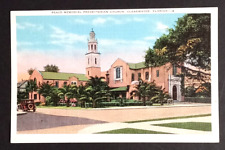 Peace Memorial Presbyterian Church Old Car Clearwater Florida FL Postcard c1930s picture