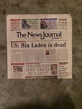 Delaware New Journal World May 2nd 2011 Headline Bin Laden Is Dead Historical  picture
