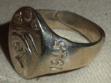 WORLD WAR 2 WW2 CHINESE EXPORT DATED 1945 EAGLE RING STERLING SILVER vafo picture