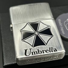 Zippo Resident Evil BIOHAZARD Umbrella Corporation Silver Satin Japan New picture