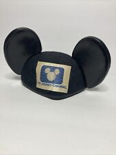 Vintage The Disney Channel Mickey Mouse Ears Black Hat Made In USA picture