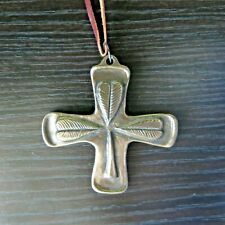 Celtic heart cross crucifix with leather cord Pray for Love picture